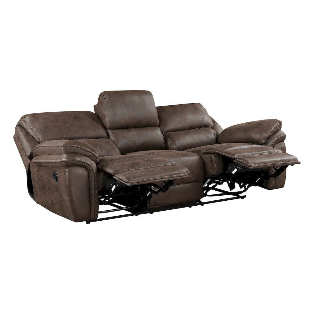Homelegance  - Proctor Double Reclining Sofa in Brown - 8517BRW-3  view 5