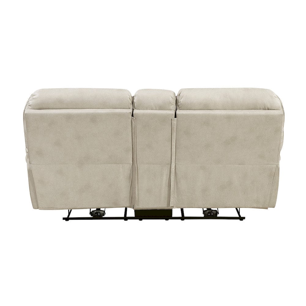 Homelegance  - Proctor Power Double Reclining Love Seat W/ Center Console in Sand - 8517PWT-2PW  view 3
