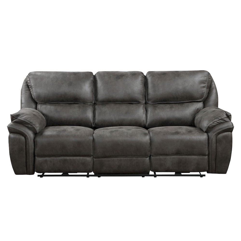 Homelegance  - Proctor Power Double Reclining Sofa in Gray - 8517GRY-3PW  view 1