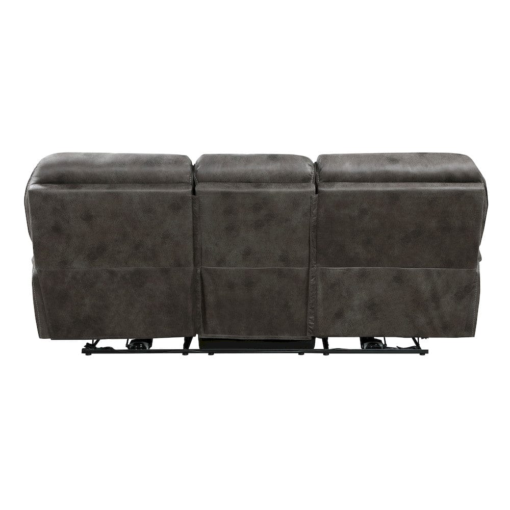 Homelegance  - Proctor Power Double Reclining Sofa in Gray - 8517GRY-3PW  view 3