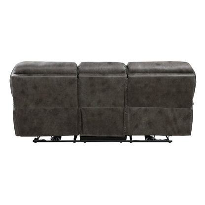 Homelegance  - Proctor Power Double Reclining Sofa in Gray - 8517GRY-3PW  view 3