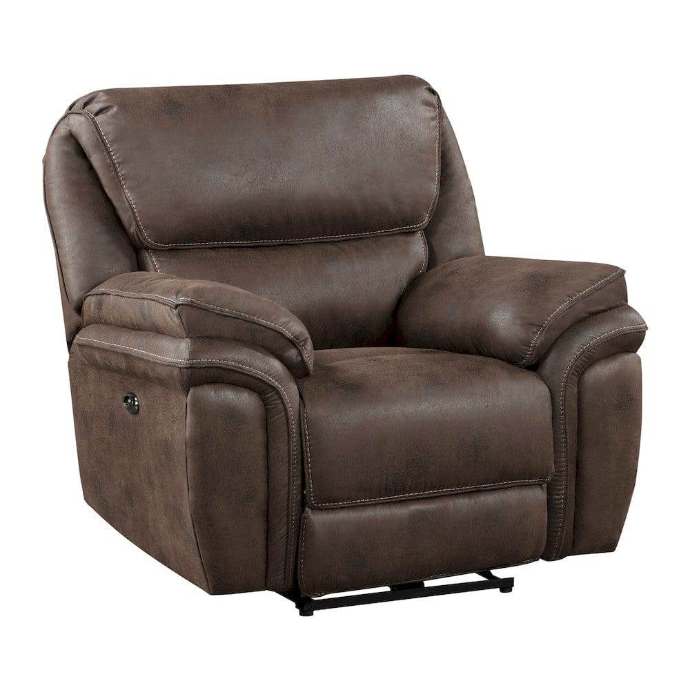 Homelegance  - Proctor Power Reclining Chair in Brown - 8517BRW-1PW  view 3