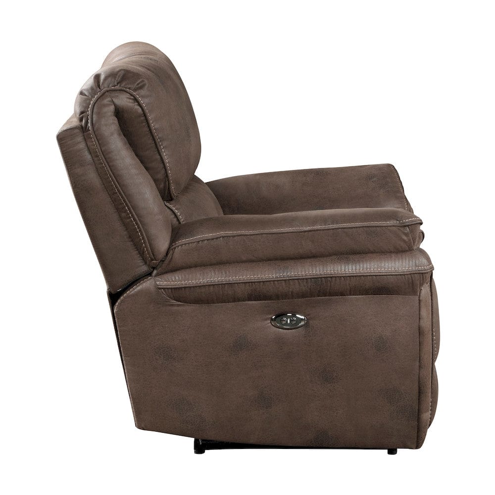 Homelegance  - Proctor Power Reclining Chair in Brown - 8517BRW-1PW  view 4