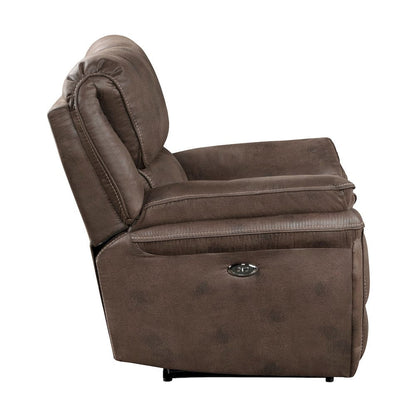Homelegance  - Proctor Power Reclining Chair in Brown - 8517BRW-1PW  view 4