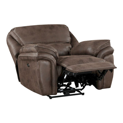 Homelegance  - Proctor Power Reclining Chair in Brown - 8517BRW-1PW  view 6