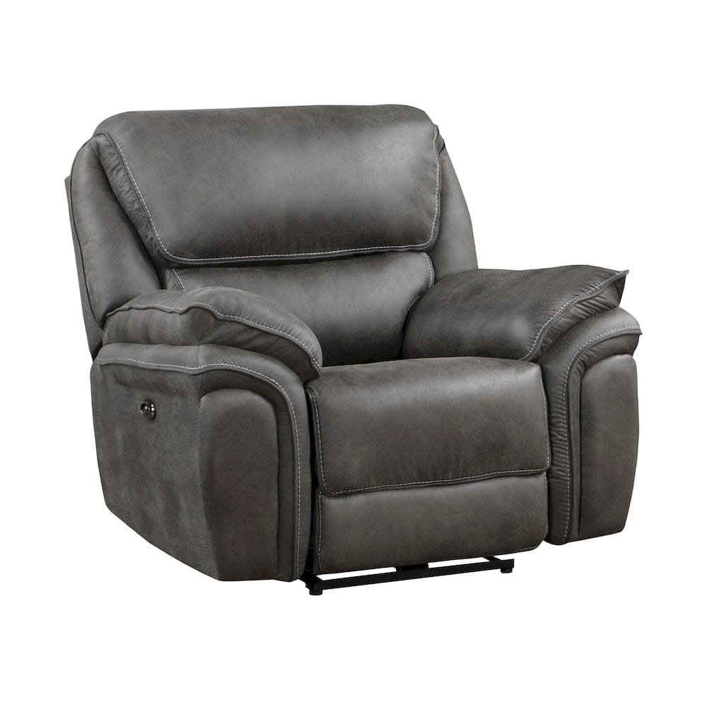 Homelegance  - Proctor Power Reclining Chair in Gray - 8517GRY-1PW  view 2