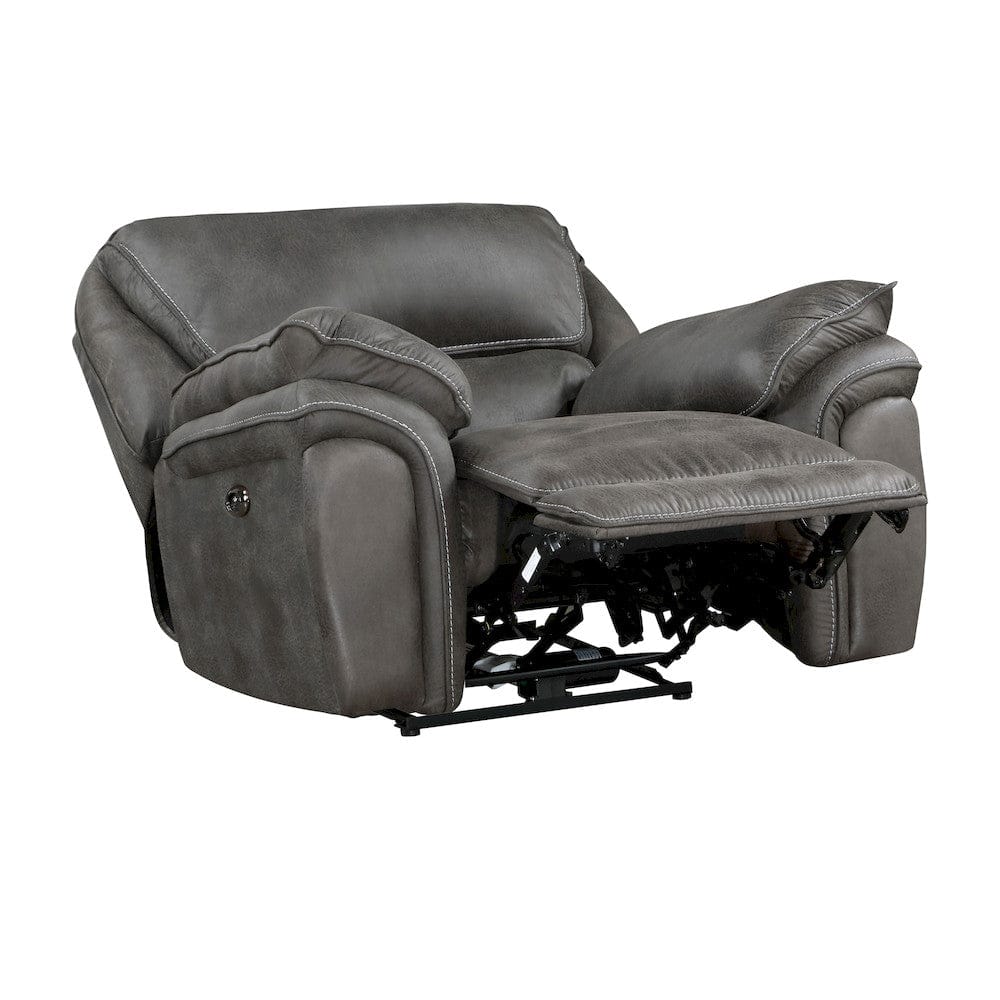 Homelegance  - Proctor Power Reclining Chair in Gray - 8517GRY-1PW  view 5