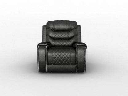 Homelegance  - Putnam Power Reclining Chair in Brown - 9405BR-1PW  view 5