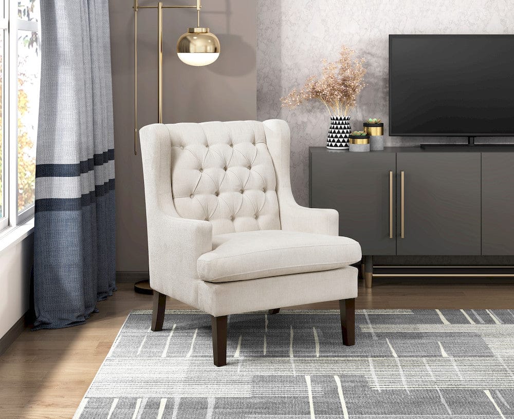 Homelegance  - Quent Accent Chair in Beige - 1006BEG-1  view 6