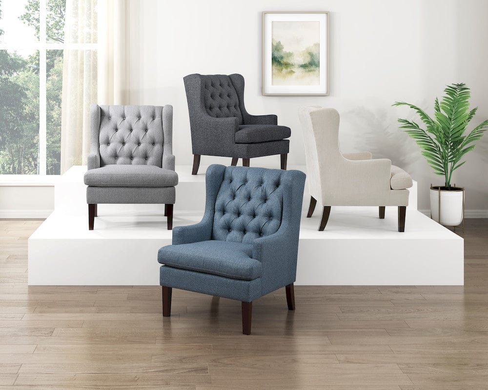 Homelegance  - Quent Accent Chair in Blue - 1006BUE-1  view 7