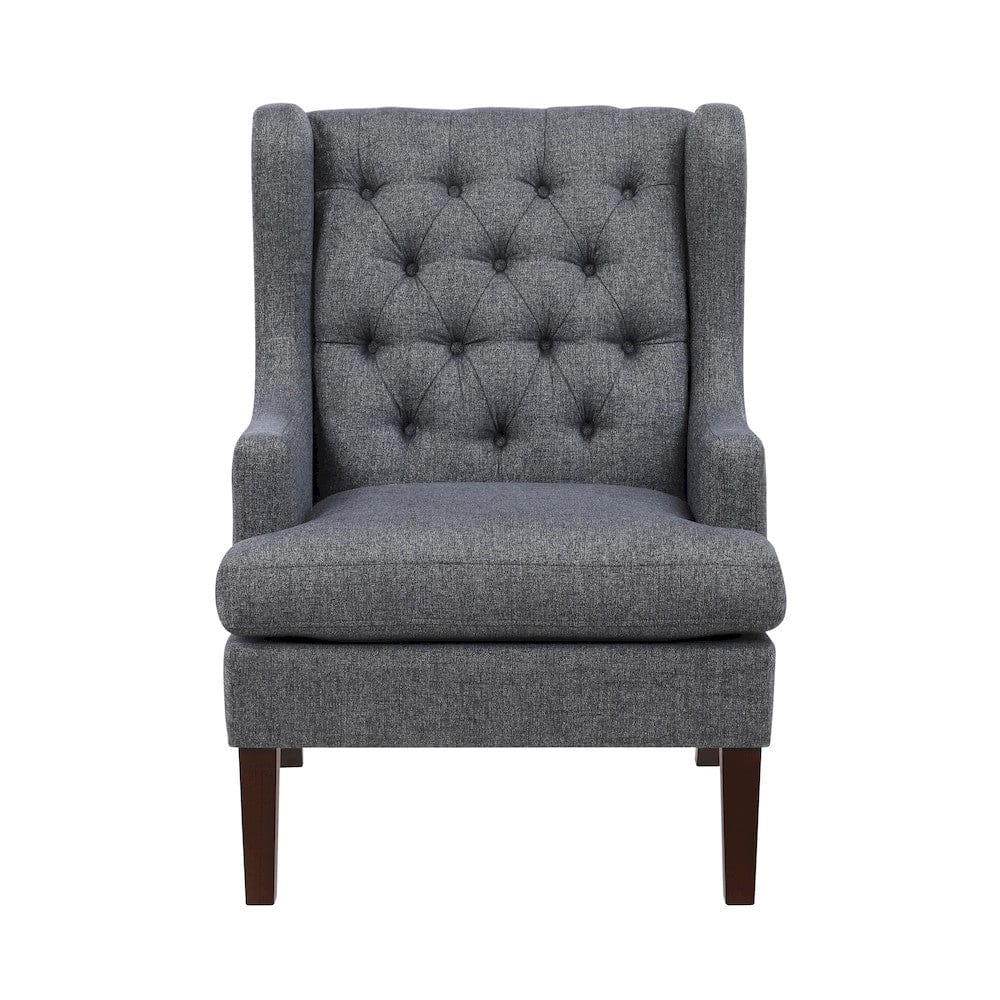 Homelegance  - Quent Accent Chair in Charcoal - 1006CRC-1  view 2