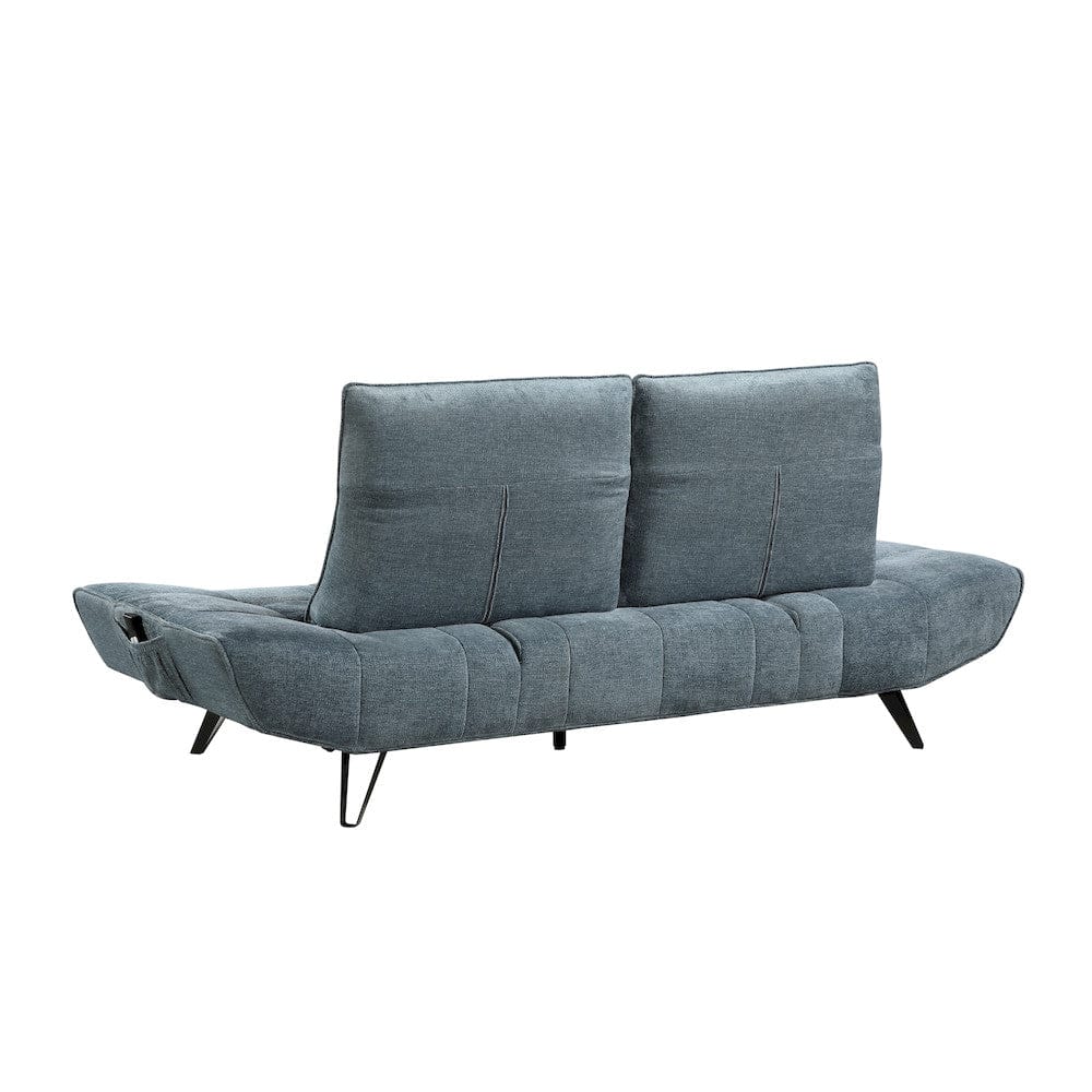 Homelegance  - Quonsett Sofa W/ Power Adjustable Seat Depth and Manual Adjustable Headrests in Blue - 9556BUE-3PW  view 2