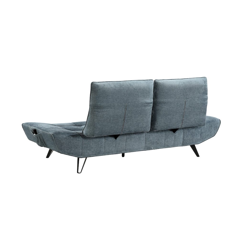 Homelegance  - Quonsett Sofa W/ Power Adjustable Seat Depth and Manual Adjustable Headrests in Blue - 9556BUE-3PW  view 3