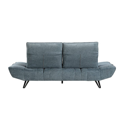 Homelegance  - Quonsett Sofa W/ Power Adjustable Seat Depth and Manual Adjustable Headrests in Blue - 9556BUE-3PW  view 4