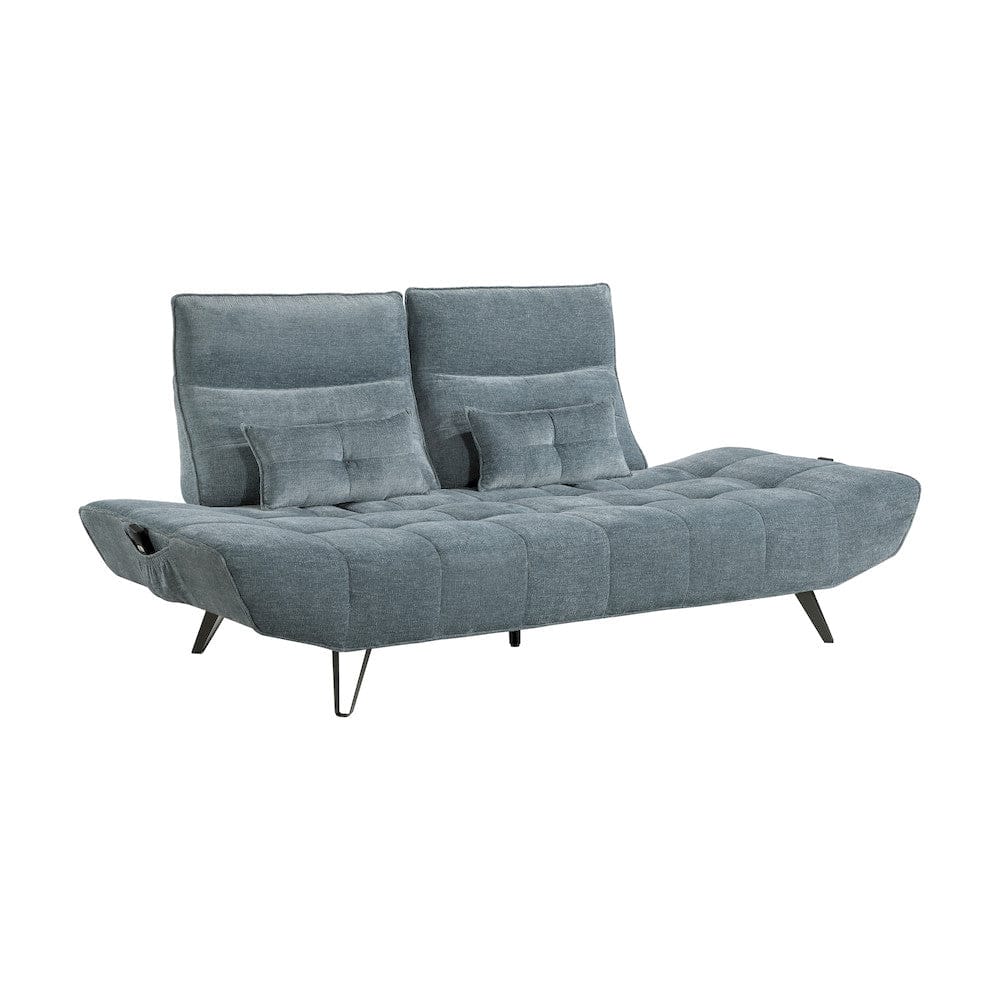 Homelegance  - Quonsett Sofa W/ Power Adjustable Seat Depth and Manual Adjustable Headrests in Blue - 9556BUE-3PW  view 7