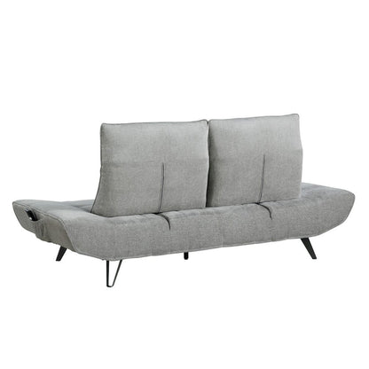 Homelegance  - Quonsett Sofa W/ Power Adjustable Seat Depth and Manual Adjustable Headrests in Gray - 9556GRY-3PW  view 2