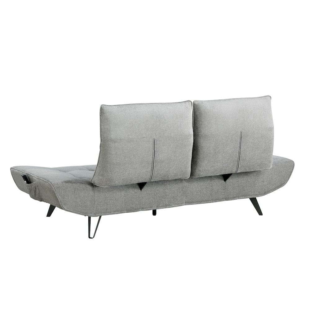 Homelegance  - Quonsett Sofa W/ Power Adjustable Seat Depth and Manual Adjustable Headrests in Gray - 9556GRY-3PW  view 3