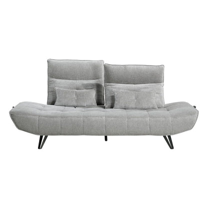 Homelegance  - Quonsett Sofa W/ Power Adjustable Seat Depth and Manual Adjustable Headrests in Gray - 9556GRY-3PW  view 6