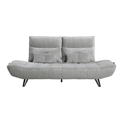 Homelegance  - Quonsett Sofa W/ Power Adjustable Seat Depth and Manual Adjustable Headrests in Gray - 9556GRY-3PW  view 8