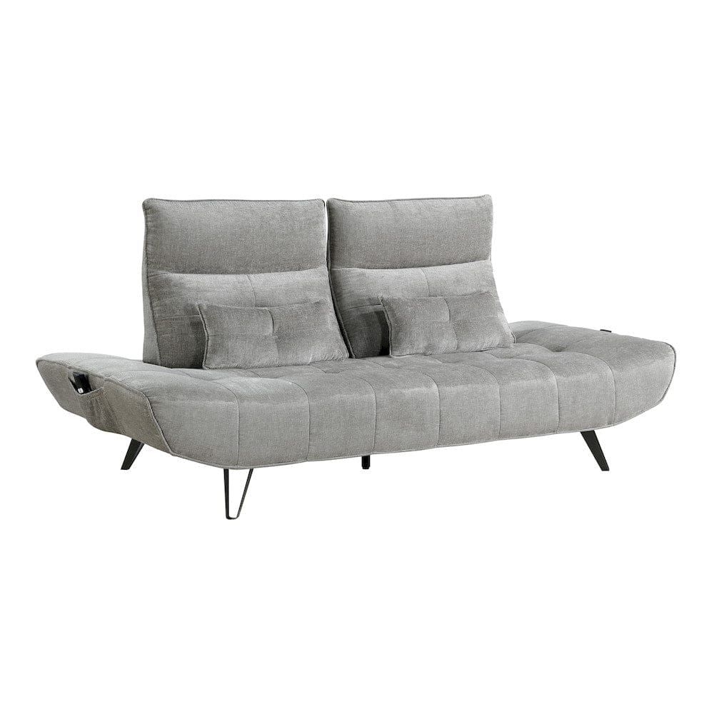 Homelegance  - Quonsett Sofa W/ Power Adjustable Seat Depth and Manual Adjustable Headrests in Gray - 9556GRY-3PW  view 9