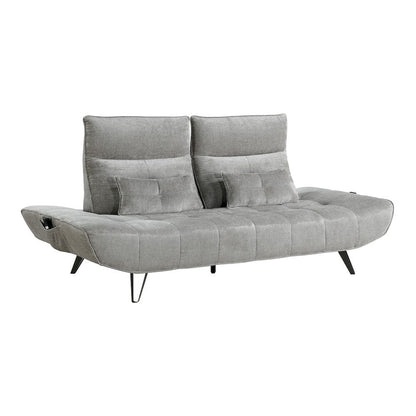 Homelegance  - Quonsett Sofa W/ Power Adjustable Seat Depth and Manual Adjustable Headrests in Gray - 9556GRY-3PW  view 9