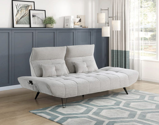 Homelegance  - Quonsett Sofa W/ Power Adjustable Seat Depth and Manual Adjustable Headrests in Light gray - 9556LGY-3PW  view 2