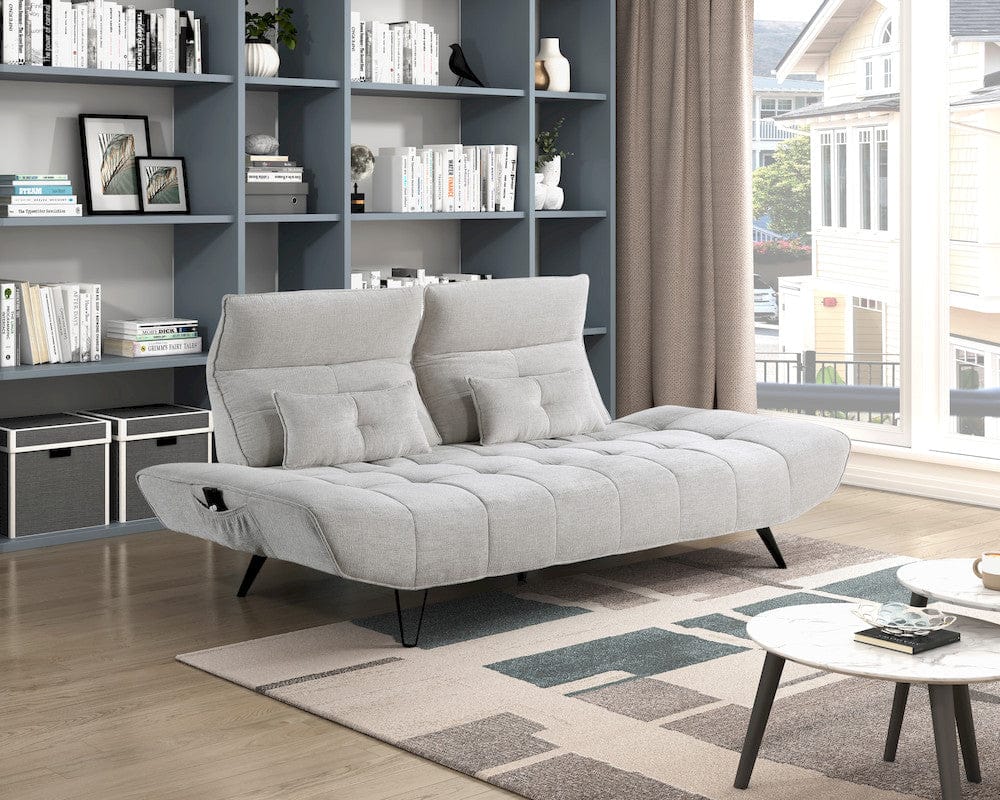 Homelegance  - Quonsett Sofa W/ Power Adjustable Seat Depth and Manual Adjustable Headrests in Light gray - 9556LGY-3PW  view 4