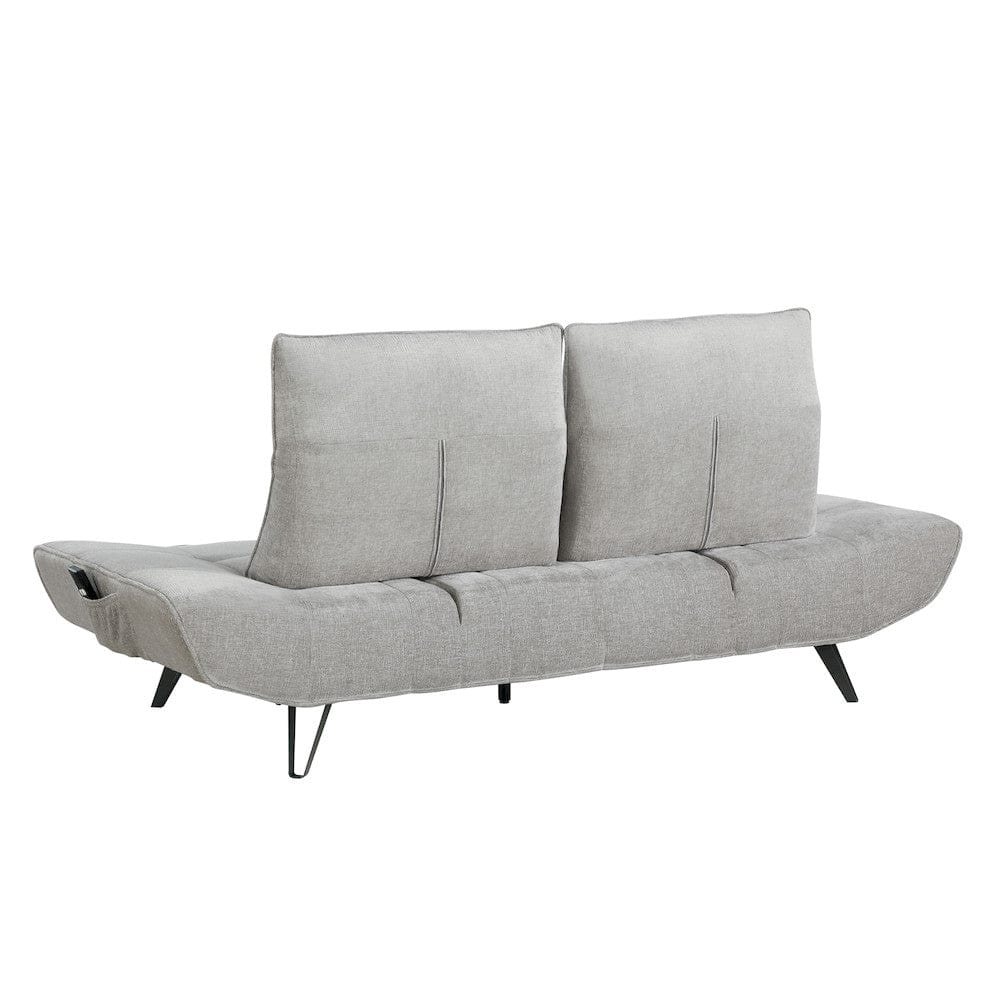 Homelegance  - Quonsett Sofa W/ Power Adjustable Seat Depth and Manual Adjustable Headrests in Light gray - 9556LGY-3PW  view 5
