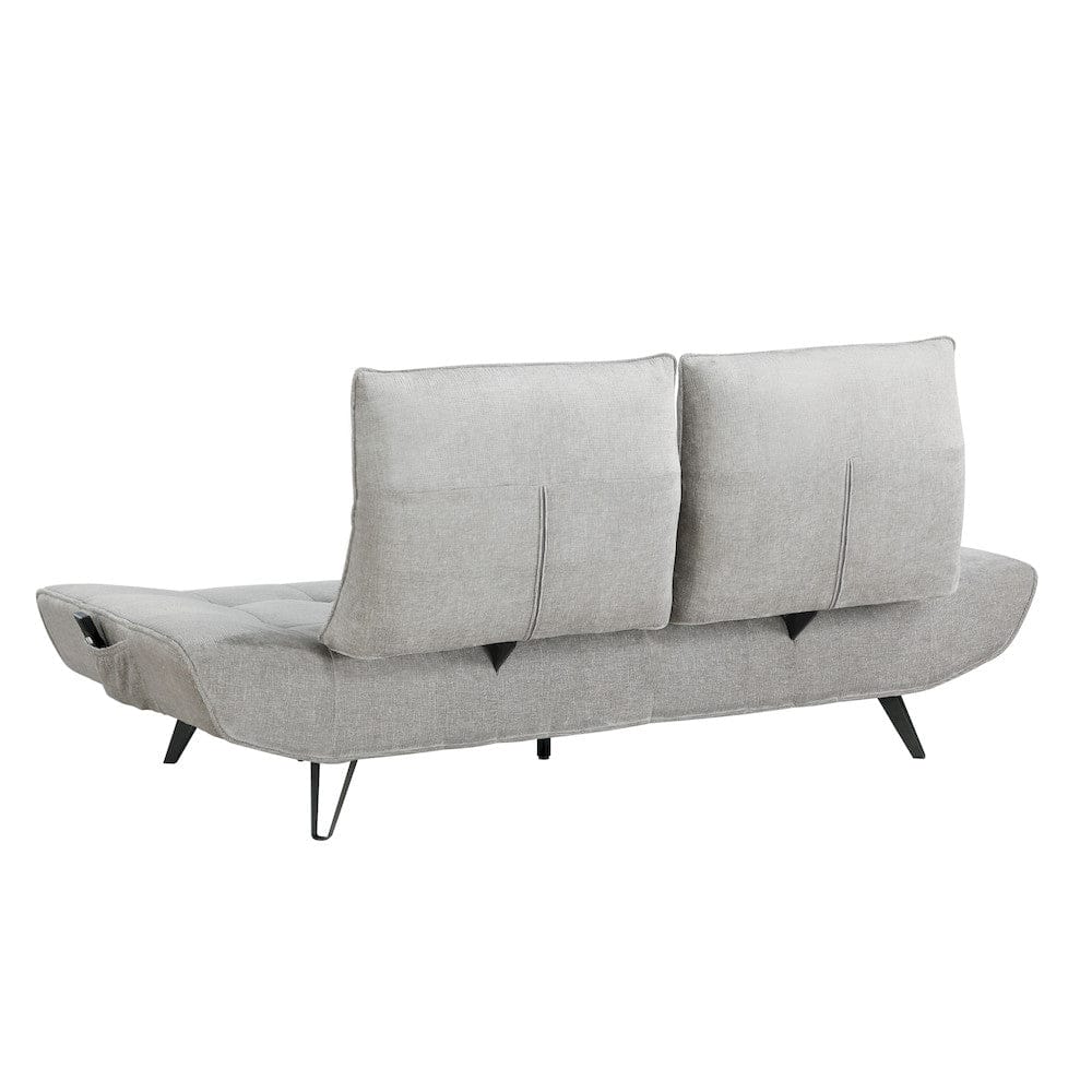 Homelegance  - Quonsett Sofa W/ Power Adjustable Seat Depth and Manual Adjustable Headrests in Light gray - 9556LGY-3PW  view 6