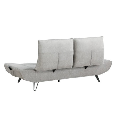 Homelegance  - Quonsett Sofa W/ Power Adjustable Seat Depth and Manual Adjustable Headrests in Light gray - 9556LGY-3PW  view 6