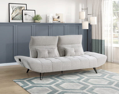 Homelegance  - Quonsett Sofa W/ Power Adjustable Seat Depth and Manual Adjustable Headrests in Light gray - 9556LGY-3PW  view 8