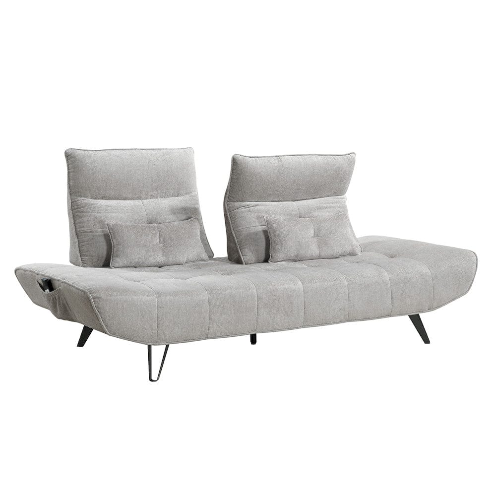 Homelegance  - Quonsett Sofa W/ Power Adjustable Seat Depth and Manual Adjustable Headrests in Light gray - 9556LGY-3PW  view 9