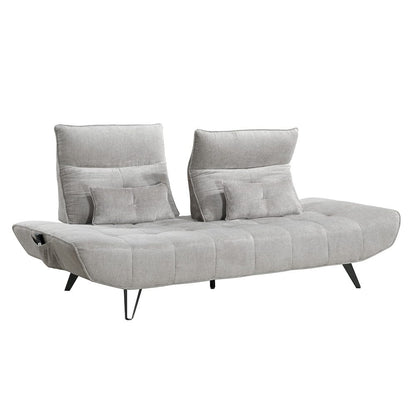 Homelegance  - Quonsett Sofa W/ Power Adjustable Seat Depth and Manual Adjustable Headrests in Light gray - 9556LGY-3PW  view 9