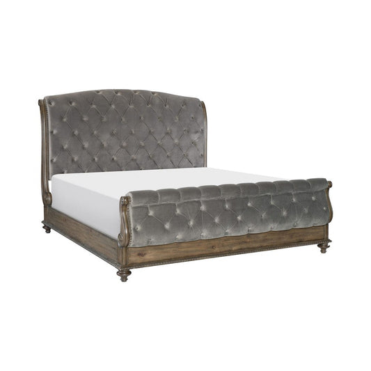 Homelegance  - Rachelle Queen Bed in Gray - 1693-1x  view 1