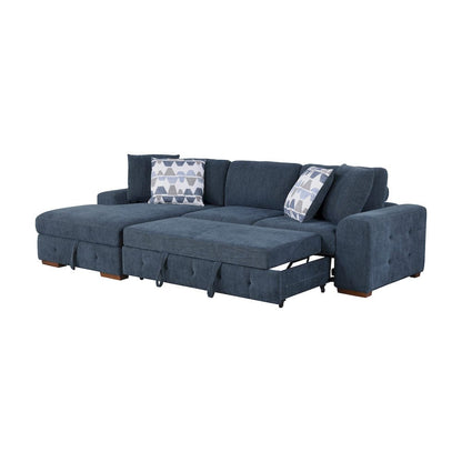 Homelegance  - Raife 2-Piece Sectional W/ Left Chaise in Blue - 9624BUx2LC2R  view 1