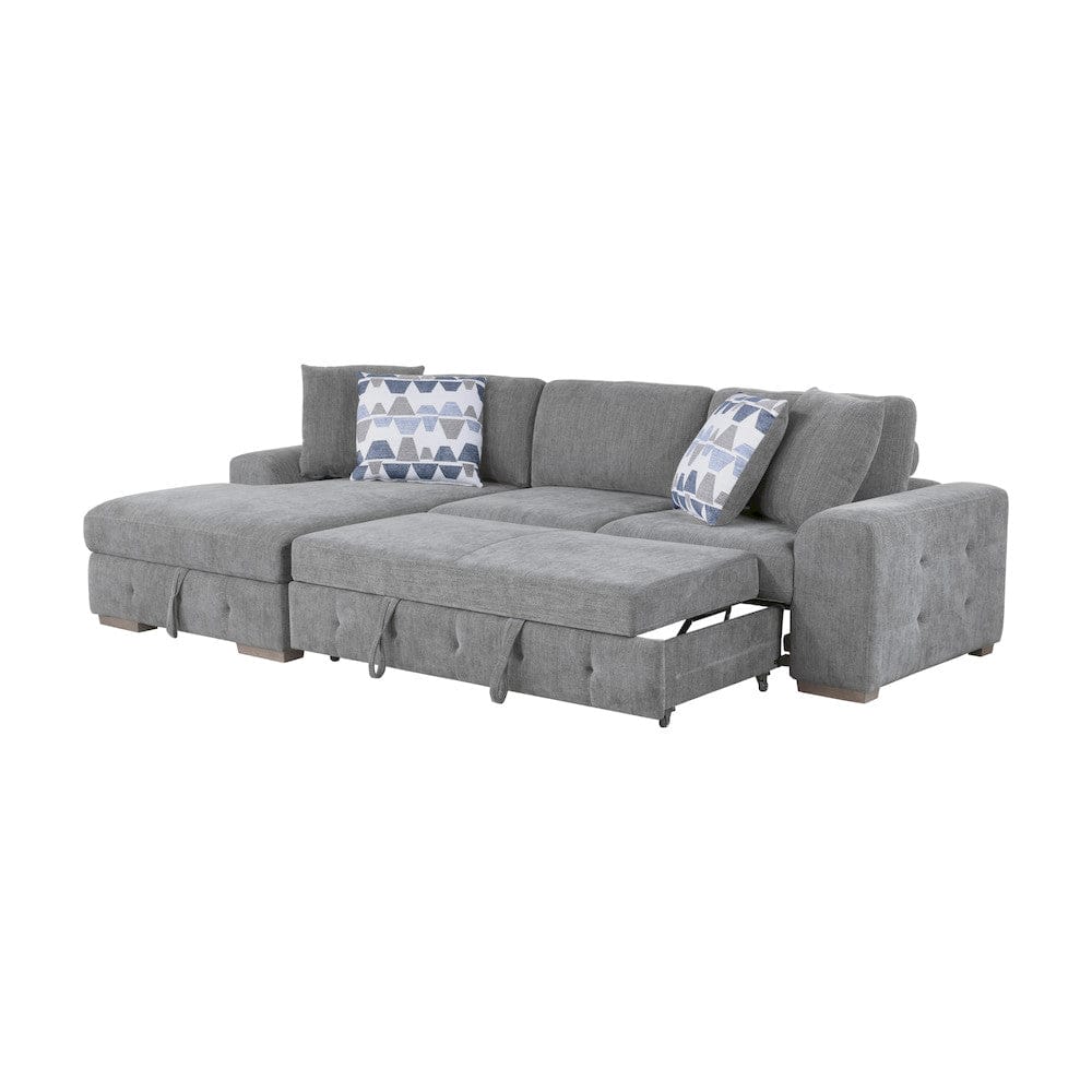 Homelegance  - Raife 2-Piece Sectional W/ Left Chaise in Gray - 9624GYx2LC2R  view 1