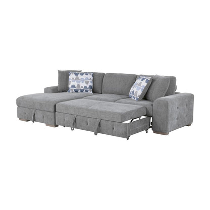 Homelegance  - Raife 2-Piece Sectional W/ Left Chaise in Gray - 9624GYx2LC2R  view 1