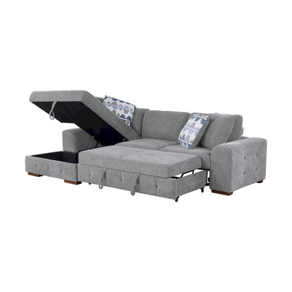 Homelegance  - Raife 2-Piece Sectional W/ Left Chaise in Gray - 9624GYx2LC2R  view 5