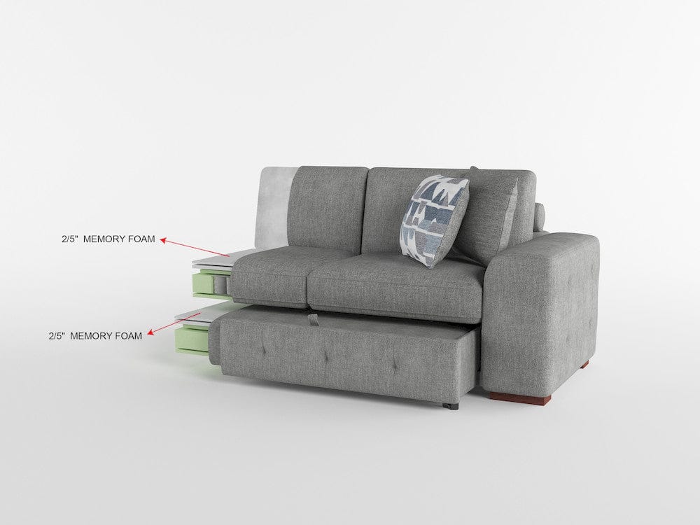 Homelegance  - Raife 2-Piece Sectional W/ Left Chaise in Gray - 9624GYx2LC2R  view 6