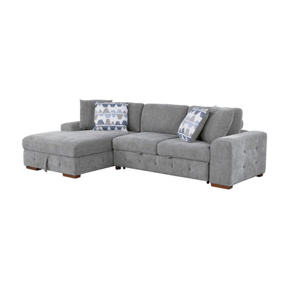 Homelegance  - Raife 2-Piece Sectional W/ Left Chaise in Gray - 9624GYx2LC2R  view 9