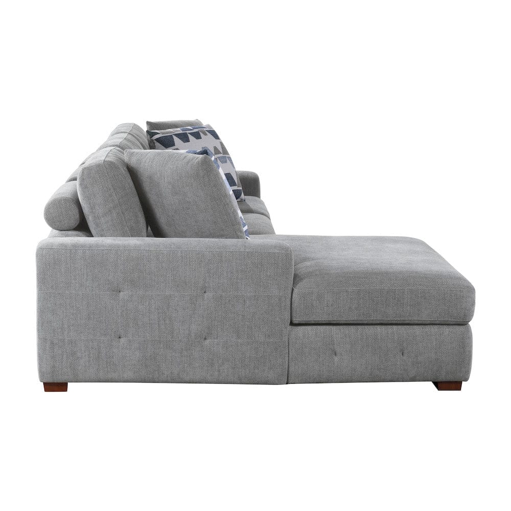 Homelegance  - Raife 2-Piece Sectional W/ Left Chaise in Gray - 9624GYx2LC2R  view 10