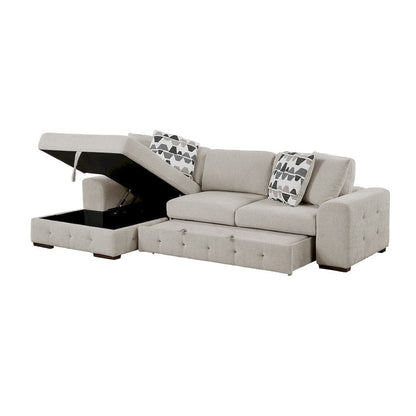Homelegance  - Raife 2-Piece Sectional W/ Left Chaise in Taupe - 9624TPx2LC2R  view 6