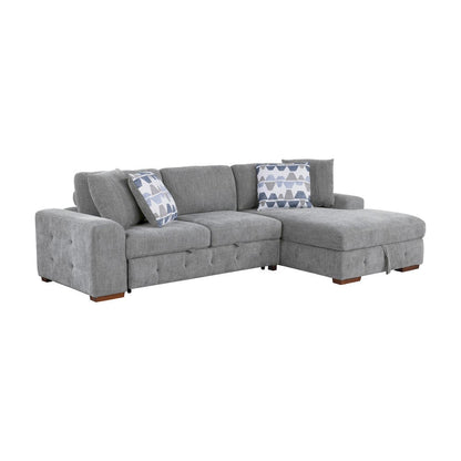 Homelegance  - Raife 2-Piece Sectional W/ Right Chaise in Gray - 9624GYx22LRC  view 3