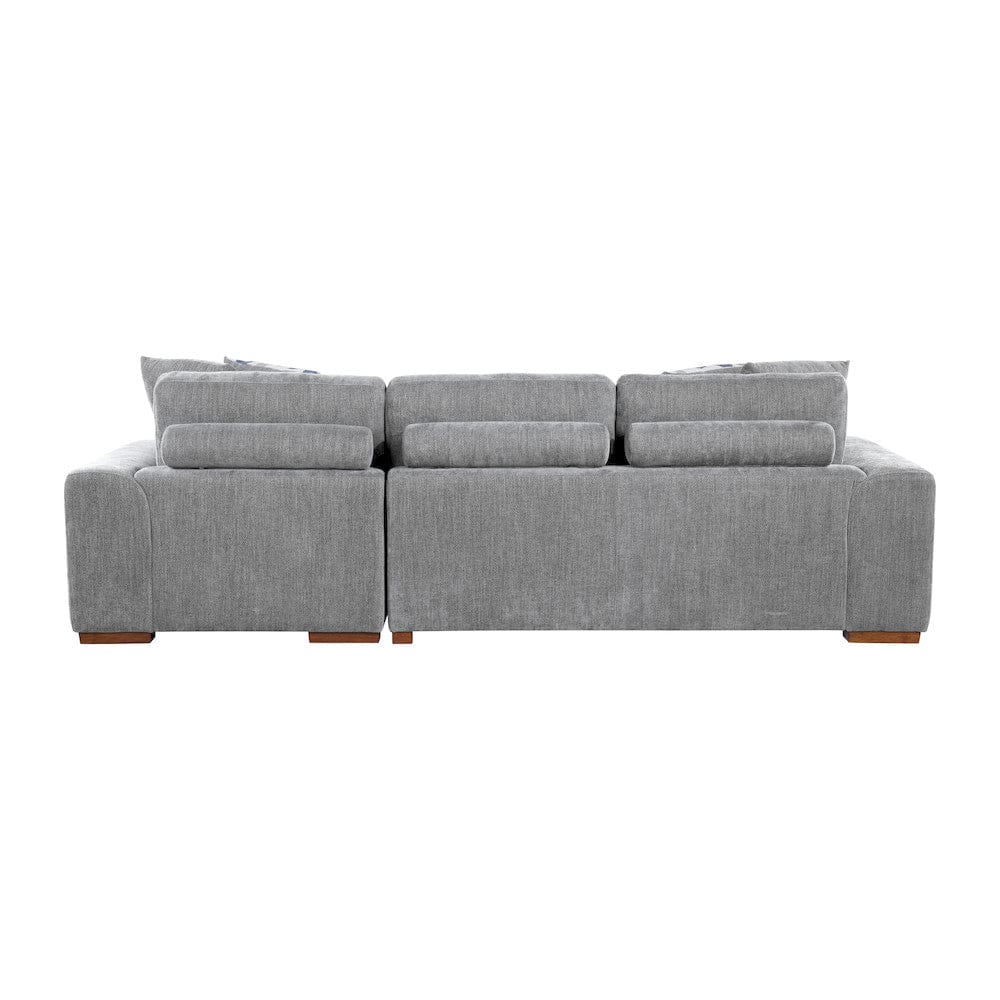 Homelegance  - Raife 2-Piece Sectional W/ Right Chaise in Gray - 9624GYx22LRC  view 6