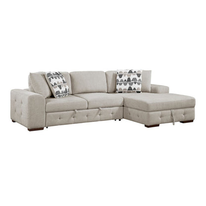 Homelegance  - Raife 2-Piece Sectional W/ Right Chaise in Taupe - 9624TPx22LRC  view 10