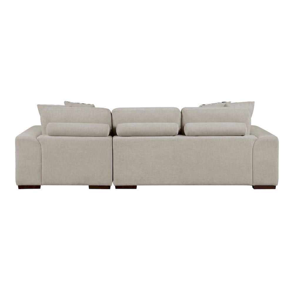 Homelegance  - Raife 3-Piece Sectional W/ Right Chaise and Ottoman in Taupe - 9624TPx32LRC  view 7