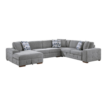 Homelegance  - Raife 4-Piece Sectional W/ Left Chaise in Gray - 9624GYx42RLC  view 1