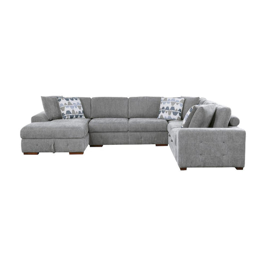 Homelegance  - Raife 4-Piece Sectional W/ Left Chaise in Gray - 9624GYx42RLC  view 2