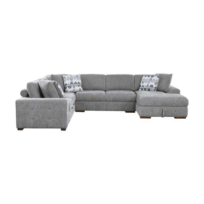 Homelegance  - Raife 4-Piece Sectional W/ Right Chaise in Gray - 9624GYx42LRC  view 2