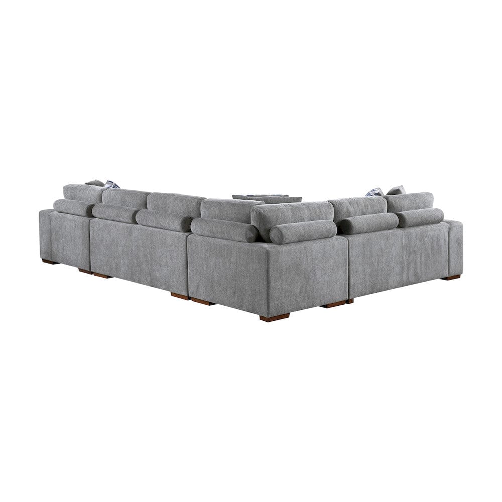 Homelegance  - Raife 4-Piece Sectional W/ Right Chaise in Gray - 9624GYx42LRC  view 4